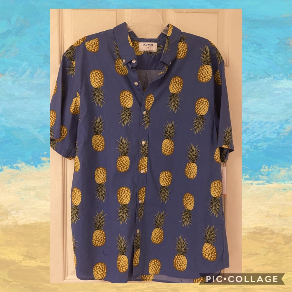 Men’s XL Pineapple Hawaiian Shirt